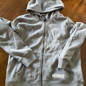 New gray Peloton sweatshirt